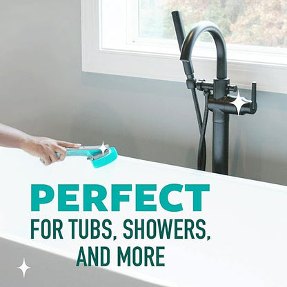 Scotch-Brite Scrub Tub & Shower Wand, Ideal for Bathroom Buildup, Glass Door, Shower and Bath Cleaner, Soap Scum Remover, 1 Wand
