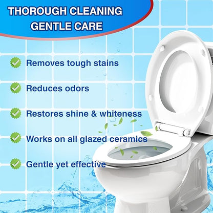 Toilet Bowl Cleaner Bleach Tablets – Deep Cleaning & Deodorize, Effectively Removes Hard Stains (24-Pack Year Supply), Septic-Safe, Bathroom Cleaning Supplies