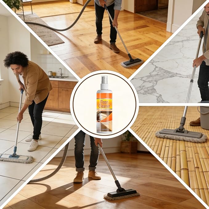 Floor Cleaner Spray - Scented Tile Solution, 100ml Stain Remover for Kitchen, Grease and Grime Control with Easy Application, Home Cleaner, Multi- Liquid for Bedroom and Living Room