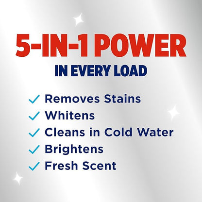 OxiClean Max Force Advanced Stain Remover Power Paks, Color-Safe, Bleach-Free Kids and Baby Essential, Use with Detergent to Remove Messy Stains like Berries, Juice, Mud, Grass, 24 Count