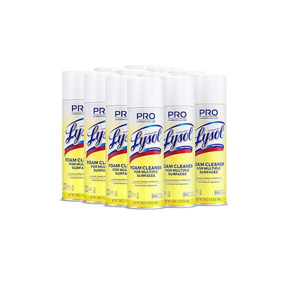 Lysol Professional Foam Cleaner for Multiple Surfaces, 24 Ounce