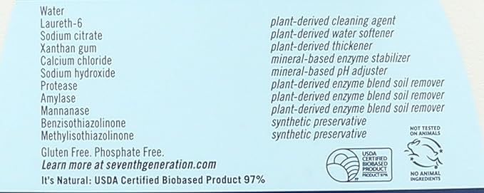 Seventh Generation Natural Laundry Stain Remover, Free & Clear, 16 oz Spray Bottle