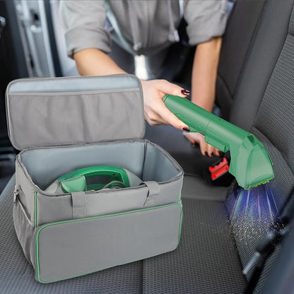 Carry Bag for Bissell Little Green Machine 1400B, Large Storage Bag Carrying Case for Bissell Carpet Cleaner, Car Vacuum Attachments Cleaning Tools Organizer, Cleaner Solution Pocke, Grey(Bag Only)