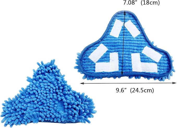 Pack of 3 H2O Steam Mop X5 Pads Washable Reusable Microfiber Cleaning Steamer Replacement Pads for H20 Steam Mop Cleaner