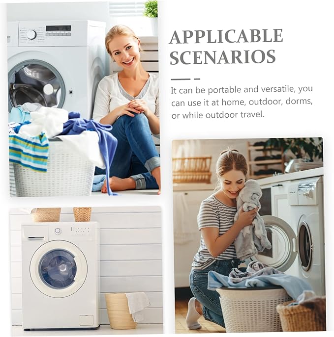 PRETYZOOM Foldable Mesh Laundry Basket with Handles Large Clothes Hamper for Bedroom Bathroom Nursery and Living Storage Convenient Portable Laundry Organizer
