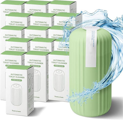 Fresh & Fresh Automatic Toilet Bowl Cleaners (Forest Green) - 16 Bottles(UPTO 2500 FLUSHES/Bottle), Commercial and Residential Toilet Cleaner 3-4 MONTH Lasting Toilet Bowl Cleaner Bottle