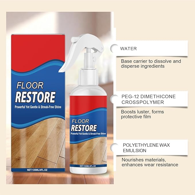 MultiSurface Wood Floor Removes Dirt Leaves Freshing Plant Scent Polishing Restorer Gentle Liquid Polish Sprays