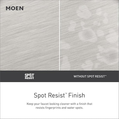 Moen 218W0SRN Attune 8-Function Wall Mount Fixed Showerhead, Spot Resist Brushed Nickel (Pack of 3)