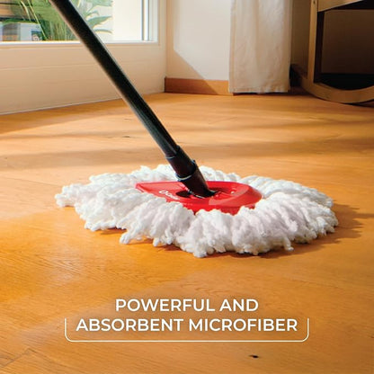O-Cedar EasyWring Spin Mop Microfiber Refill, White Packaging May Vary