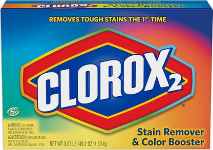 Clorox 2 Laundry Stain Remover and Color Booster Powder, 49.2 Ounces