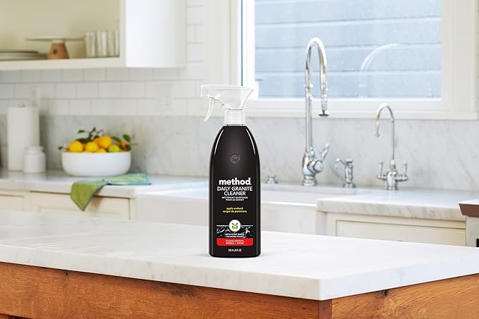 Method Daily Granite Cleaner Spray, Apple Orchard, Cleaning Agent for Granite, Marble, and Other Sealed Stone, 28 fl oz Spray Bottles (Pack of 8)