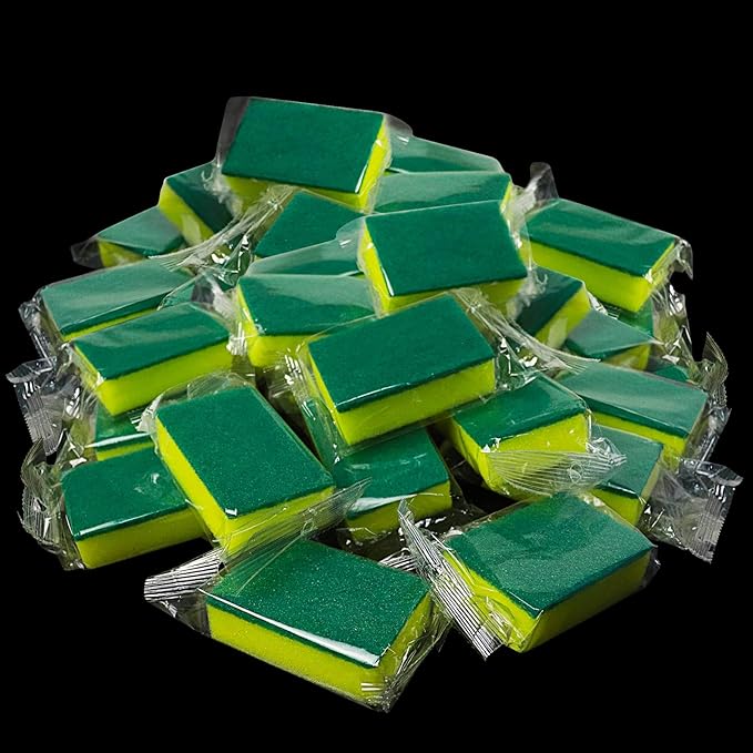 Sponge Individually Wrapped,Mini Individually Wrapped Sponges Small (360Pcs)