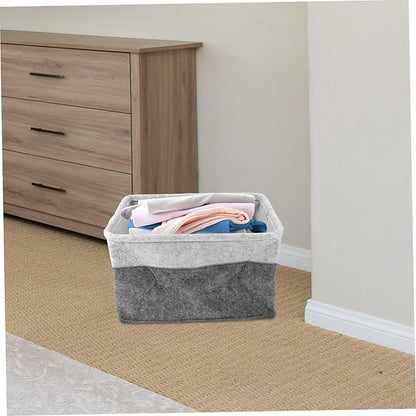 Cabilock Laundry Hamper Felt Basket Capacity Storage for Home Dorm Travel Portable Organizer for Dirty Clothes Lightweight and Versatile Design