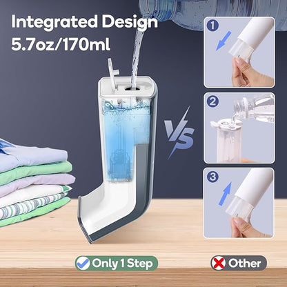Mini Travel Steamer for Clothes,Dual Voltage & Wrong Voltage Alarm,110-240V Steamer & Iron 2 In 1,Integrated 170ml Tank,1.2lbs Travel Size Fabric Iron,Handheld Steaming Wrinkles Remover For Garment