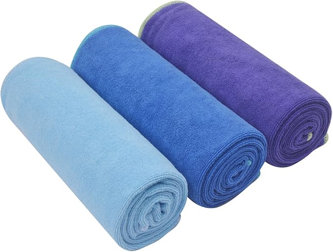 SINLAND Microfiber Gym Towels Super Absorbent Compact Travel Workout Towel Quick Dry Camping Sweat Towel for Sports Beach Swimming Backpacking Hiking and Yoga Men Women 16 Inch X 32 Inch