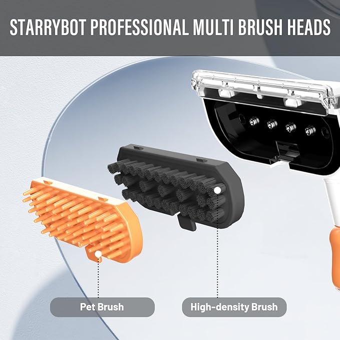 Starrybot Portable Carpet & Upholestery Cleaner Machine for Pets, Spot, Stain,Couch Cleaner Machine with 15Kpa Powerful Suction,Car/Auto Detailer(white)