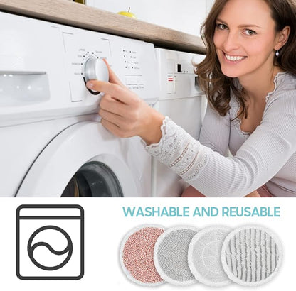 Upgraded 8 Pack Replacement Steam Mop Pads Kit Compatible with Shark S8201 S8001 S7001 S7201 S7000AMZ S7000 S7005 S7020 S7001C Series Steam & Scrub All-in-One Hard Floor Steam Mop