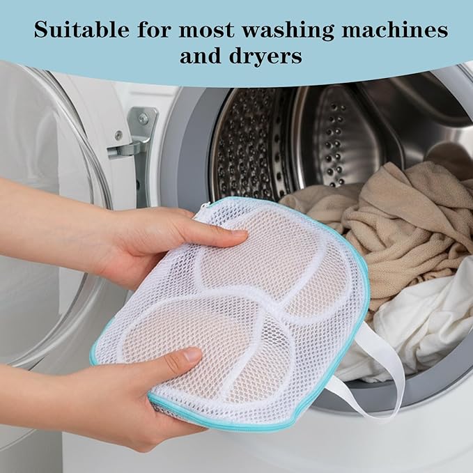 2 Pack Bra Washing Bags For Laundry Mesh Wash Bag For Delicates Zipper Large Bra Laundry Bags For Washing Machine Lingerie Bag For Washings Delicates Home College Dorm