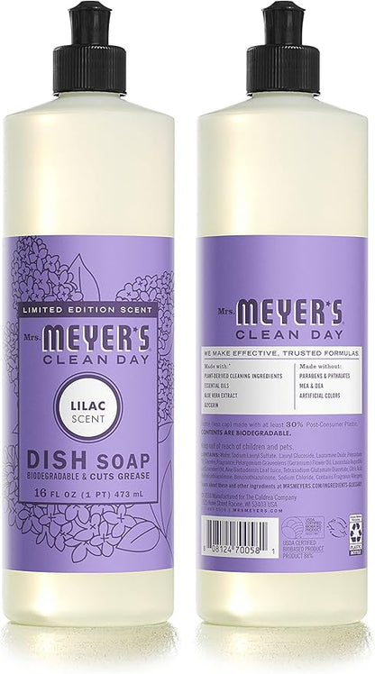 Mrs. MEYER'S Clean Day Limited Edition Lilac Scent Kitchen Basics Set