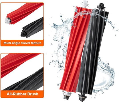 roborock Dual Main Brush Replacement for S8, S8+, Q5 Pro, Q5 Pro+, Q8Max and Q8Max+ Robot Vacuum Cleaner, Two Roller Brushes Included, Roller Brush Accessories Kit