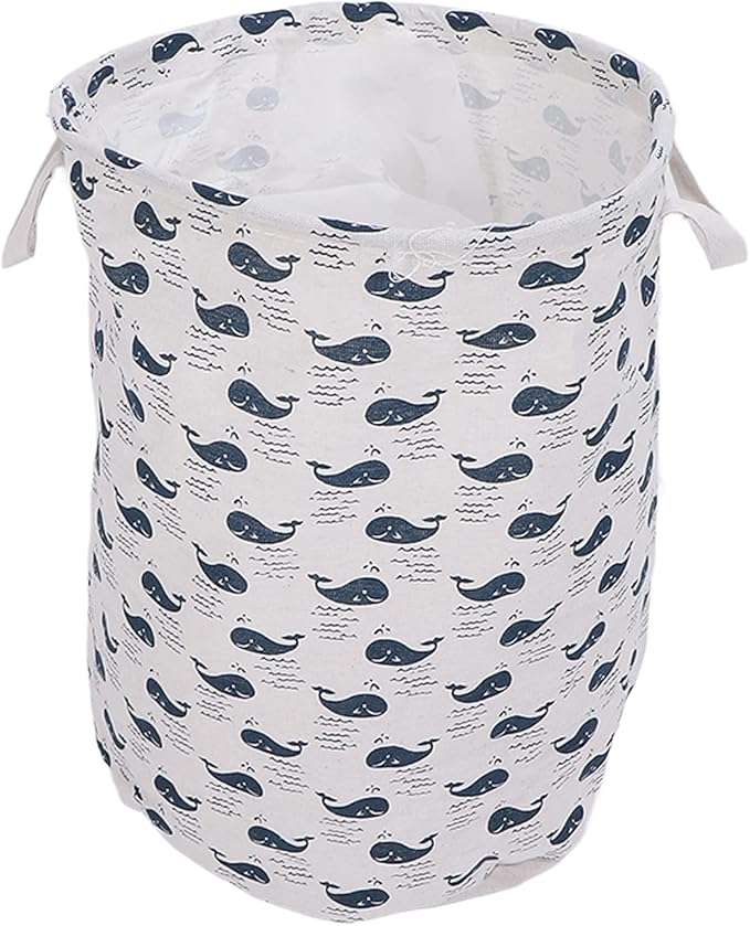 Large Laundry Basket Foldable Durable Clothes Blankets Hamper Organizer for Elderly Care University Dormitories Apartments Cloth Material 35 x 44cm