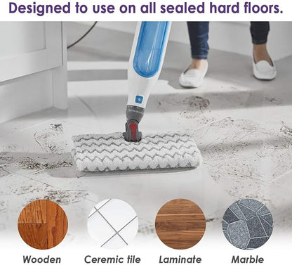 2 Pack of Steam Mop Pad for Shark Genius Lift-Away Pro S5003D S5002Q S5003A S6001W S6001WM S6002 S6002C S6003D S6003 S3973 S3973D S3973WM, Washable Reusable Replacement Mop Head by F Flammi