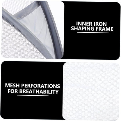 2pcs Folding Wall-mounted Storage Organizer Baskets for Laundry Breathable Mesh Design Dirty Clothes Hamper for Home and Bedroom Stylish Household Sundries Container