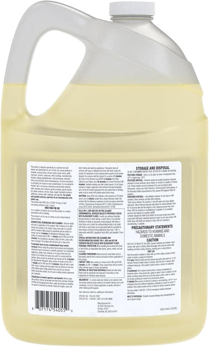 VIREX Diversey CBD540557 All Purpose Disinfectant Cleaner, For Home & Commercial Use, Kills 99.9% of Germs, Multi-Surface, Lemon Scent, 1 Gallon