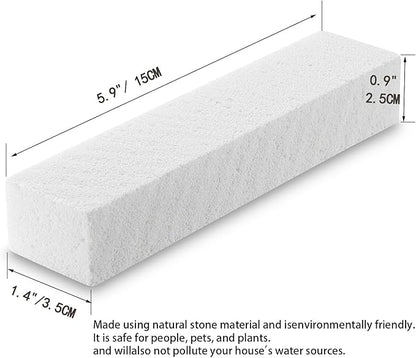 8 Pack Pumice Stone for Toilet Bowl Cleaning, Scouring Stick Remove Hard Water Rings, Calcium Buildup and Rust, Pumice Cleaning Bar for Tile Bath-tub