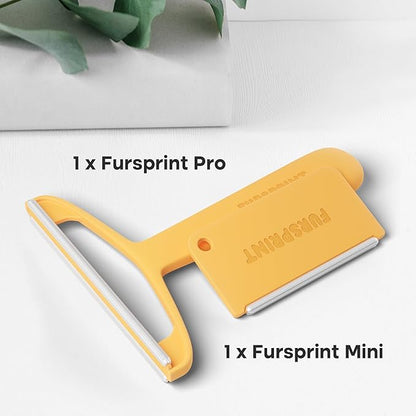 Pro & Mini Tool Bundle: Reusable & Pocketable Cat & Dog Hair Remover with Dual-Sided Multi-Fabric, Perfect for Furniture & Car Detailing - Value Brand by Uproot Cleaner Pro Pet Hair Remover