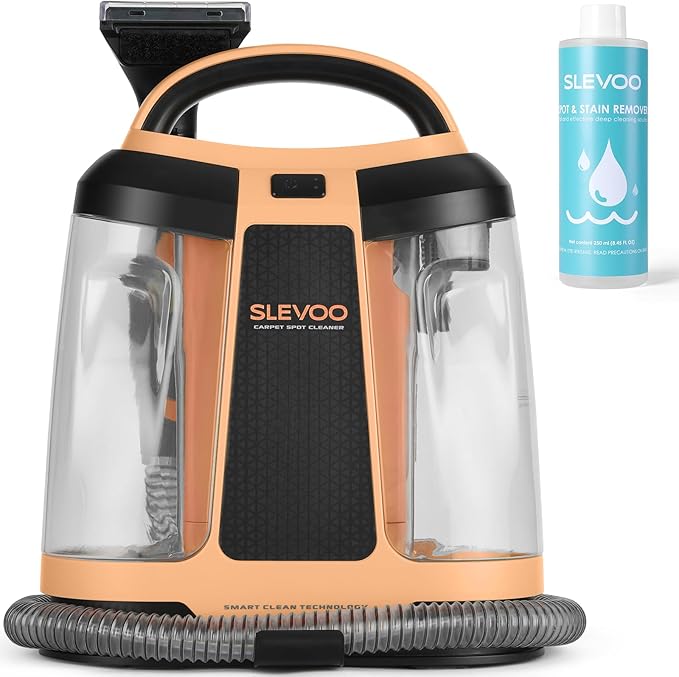 Carpet Cleaner Machine 11Kpa Strong Suction, New 450W Powerful Motor, Portable Upholstery Cleaner with Spot Cleaner, Stain Remover for Pet Accident, Rugs, Carpet and Upholstery Orange