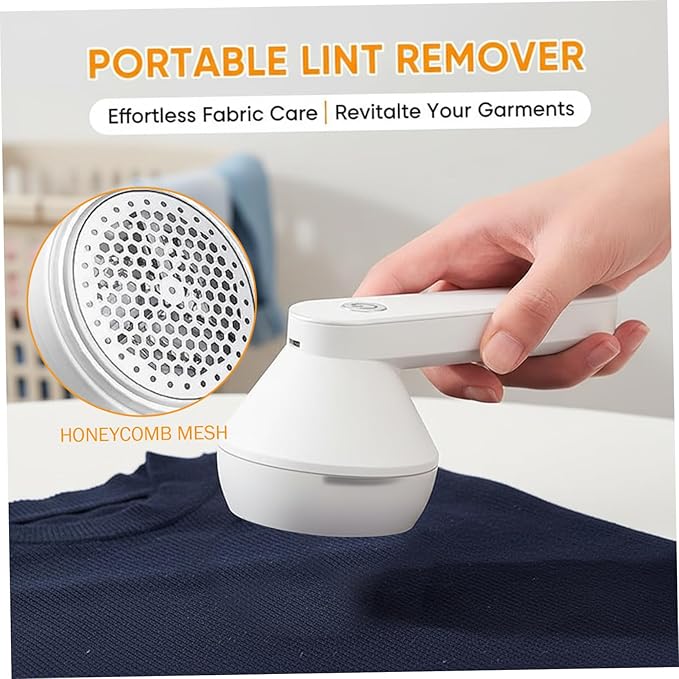 Pilling Remover, Fabric Shaver Rechargeable & Lint Remover Electric Clothes Shaver with Safety Lock 1200mAh Tool for Sweaters, Blankets, Couches