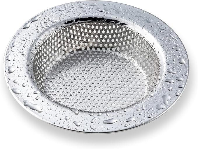 1 Pack Sink Strainer for Most Kitchen Sink Drain Basket, Upgraded Double-Layer Safe Design Kitchen Sink Strainer (Outer Diameter 4.5 Inch)