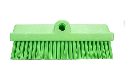 SPARTA 40423EC75 Plastic Floor Scrub Brush, Wall Brush, Equipment Brush With Nonabsorbent Bristles For Industrial Kitchens, Hospitals, Commercial Cleaning, 4 Inches, Lime