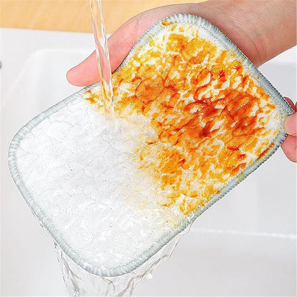 Multipurpose Wire Dishwashing Rags for Wet and Dry, Double Sided Wire Washing Cloth, Reusable Wire Miracle Cleaning Cloths, Non Scratch Wire Dishcloth for Home Kitchen,Sinks,Pots,Pans,Dishes (5PCS)