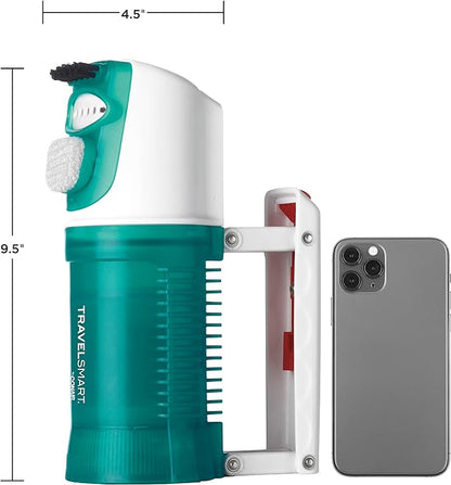 Conair Travel Steamer for Clothes - Mini Garment Steamer, Fabric Steamer in Green by Travel Smart - Packable in Carry On Luggage - Dual Voltage