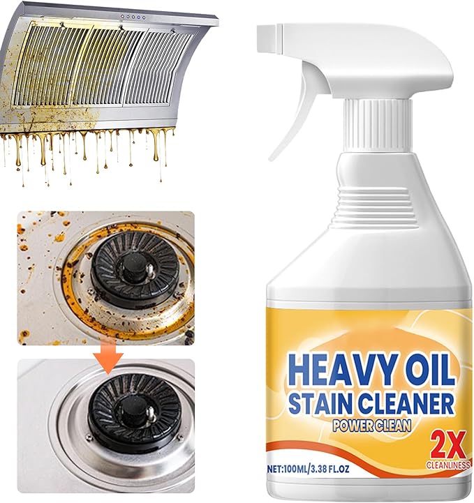 Kitchen Heavy Oil Cleaner Spray, 2026 New All Purpose Kitchen Heavy Oil Cleaning Agent, Powerful Clean Kitchens Oils Stains Spray, Multipurpose Cleaner for Countertops (1pcs)