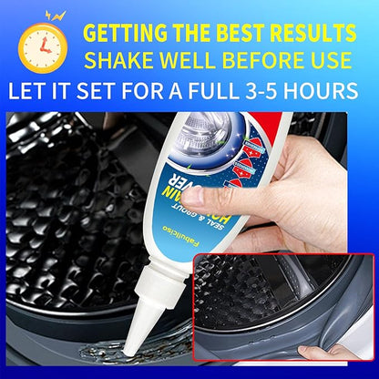 Home Stain Remover Gel – Stubborn Stain Cleaner No Harsh Scrubbing Required, Front Loader Washing Machine Seal Washing Machine Seals, Sinks & Tiles | No-Slip Formula | 8H Penetration | 16.0oz