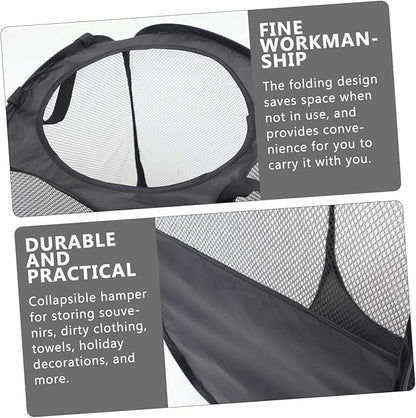 Holibanna Pop up Laundry Basket Collapsible Mesh Laundry Hamper Handles Space Saving Storage for Home