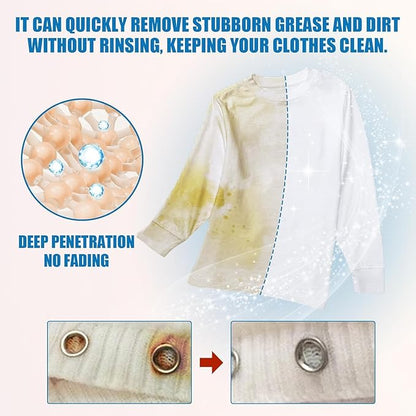 Non Ionic Clothing Emulsifier Stain Remover,Powerful Laundry Stain Remover Spray,Non Ionic Emulsifier Clothing Cleaner, Active Enzyme Laundry for Clothes (2PCS *60ML)
