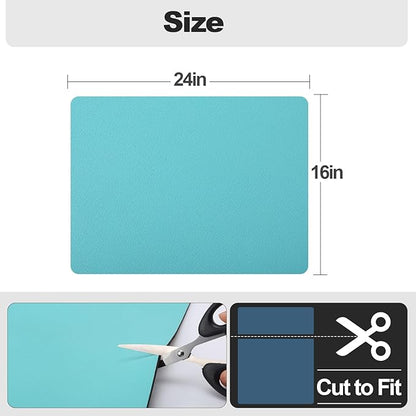 Ecotrim - Dish Drying Mat for Kitchen Counter | Coffee Bar Mat for Countertops | Heat Resistant Drainer Mat with Non-slip Rubber Backed | Hide Stain Kitchen Absorbent Draining Mat | Turquoise 16"x24"