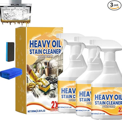 Heavy Duty Degreaser Cleaner Spray,Clean Up Kitchen Oil Stains, All Purpose Kitchen Heavy Oil Cleaning Agent, Powerful Clean Kit-chen Oi l Stains Spray, Enemy Foaming Cleaner (3, 1)