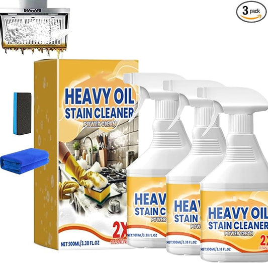 Heavy Duty Degreaser Cleaner Spray,Clean Up Kitchen Oil Stains, All Purpose Kitchen Heavy Oil Cleaning Agent, Powerful Clean Kit-chen Oi l Stains Spray, Enemy Foaming Cleaner (3, 1)