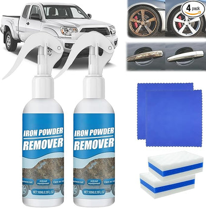 Multi-functional Quick-acting Rust Removal Spray, 3.4Oz Portable Rust Remover Spray for Metal, Fast-Acting Formula & Easy Spray Application, Fast-Acting Oxidation for Bikes,Car,Metal (2pc*3.4oz)