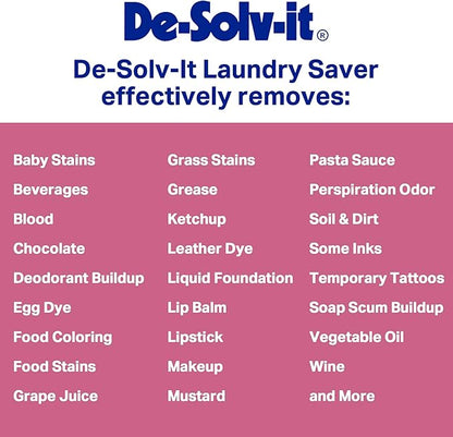 De-Solv-it Orange Sol Laundry Saver Stain Remover Spray - Spray and Wash Stain Remover for Clothes - Laundry Essentials - 12 oz (Two Pack)