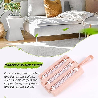 Carpet Cleaner Brush Sweeper Dirt Handheld Sofa Bed Pet Hair Debris Dirt Fur Roller Brush Household Cleaning Tool