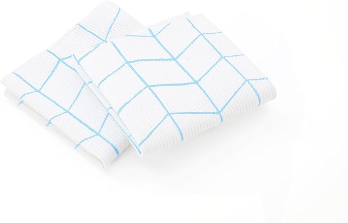 Full Circle Clean Again Super Absorbent Cleaning Cloths, Blue Waves, 2 Pack