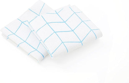 Full Circle Clean Again Super Absorbent Cleaning Cloths, Blue Waves, 2 Pack