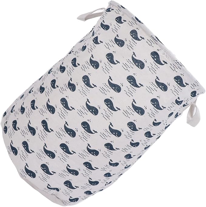 Large Laundry Basket Foldable Durable Clothes Blankets Hamper Organizer for Elderly Care University Dormitories Apartments Cloth Material 35 x 44cm