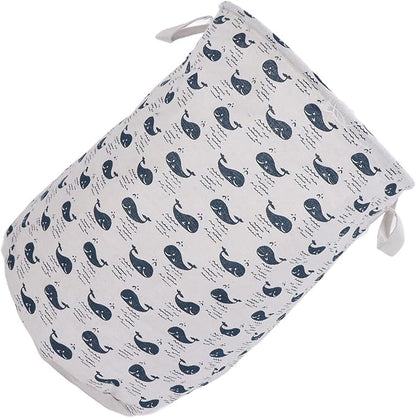 Large Laundry Basket Foldable Durable Clothes Blankets Hamper Organizer for Elderly Care University Dormitories Apartments Cloth Material 35 x 44cm